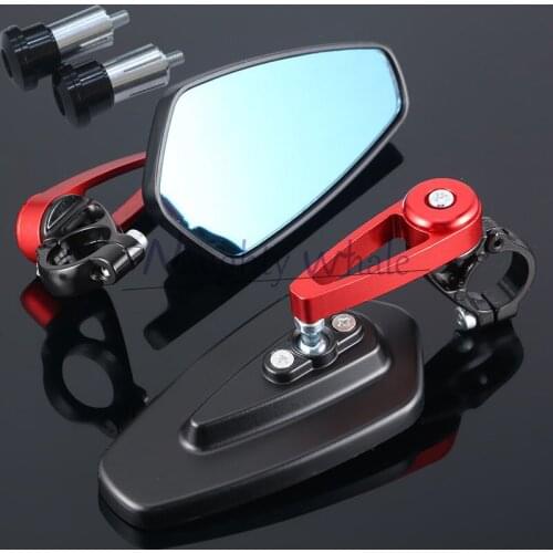1 pair Motorcycle Rear View Handle Bar End Side Rearview Mirrors Universal FOR BMW s1000r f700gs r1150r k1200r F 900 R R 18