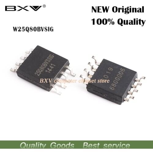 10pcs 25Q80BVSIG W25Q80BVSIG W25Q80BVSSIG 25Q80BVSSIG 25Q80 SOP-8 Memory IC chip new original free shipping