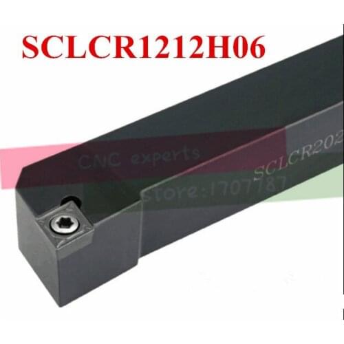 10PCS CCMT060204 and 1PCS SCLCR1212H06 Metal Lathe Cutting Tools Lathe Machine CNC Turning Tools External Turning