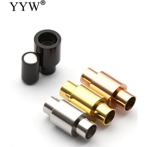 10PCs Stainless Steel magnetite Clasp jewelry clasps For Bracelet Leather Cord Bracelet Connectors For Jewelry Making