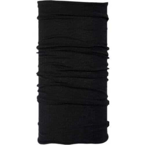 100% Superfine Merino Wool Men Women Neck Ring Gaiter Scarf Winter Skiing Hunting mountain biking outdoor sport warmer Black