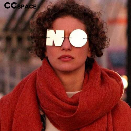 49140 Frameless Personality Punk Sunglasses Round Men Women Fashion Shades UV400 Vintage Glasses