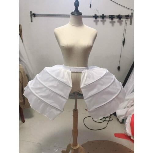 Baroque Rococo Crinoline Short Oval Flat Bilateral Art Slip Dress Costume Design Crinoline