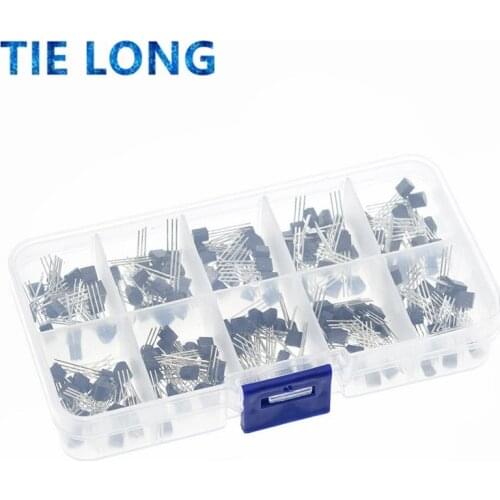 BC337 BC327 2N2222 2N2907 2N3904 2N3906 S8050 S8550 A1015 C1815 Transistor Assortment Kit 10value 200PCS,Transistors Box Pack
