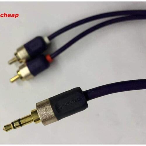 Free shipping-- Hifi Furutech 3.5mm to 2RCA Cable