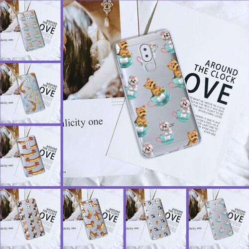 Case For Huawei Honor 6 5A 4X 5X 6X Cute Dog Cat Puppy Soft Silicone Back Cover For Huawei Honor 6A 4C 5C 6C Pro Phone Case