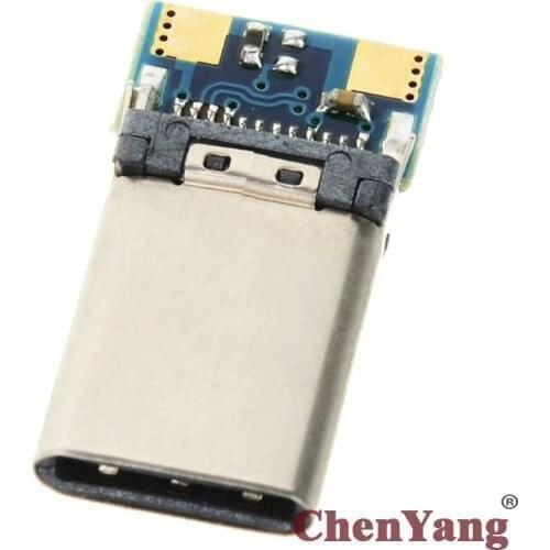 CY Chenyang USB 3.1 Type C USB-C DIY 24pin Male Plug Connector SMT type with PC Board