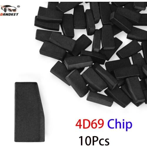 Dandkey 10x 4D69 Chip Carbon Auto Transponder Ceramic Car Blank Key Chip Transponder Key Remote Key Chip Blank For Toyota