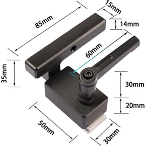 Woodworking Miter Track Stop for T-Slot T-Tracks DIY Tool Miter Track Stopper Aluminum Alloy Chute Limit Flip Manual