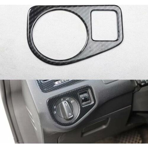 For Volkswagen Golf 7 2014-2018 Car Dashboard Left Fog Light Lamp Switch Cover Trim Styling Interior Auto Accessory