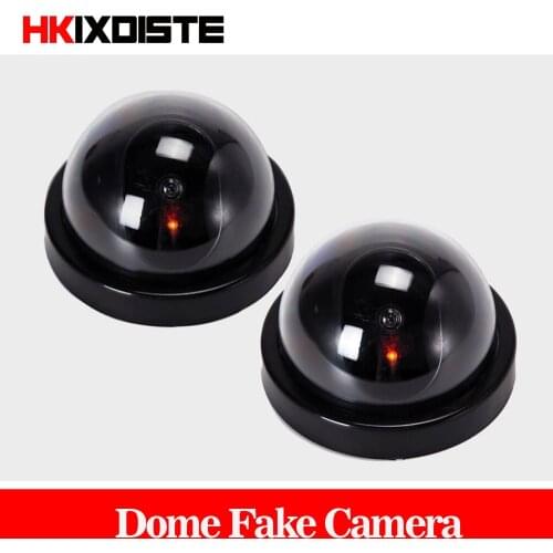 Value Pack 2pcs Dummy CCTV Camera Flash Blinking LED Fake Camera Security Simulated video Surveillance fake camaras de seguridad