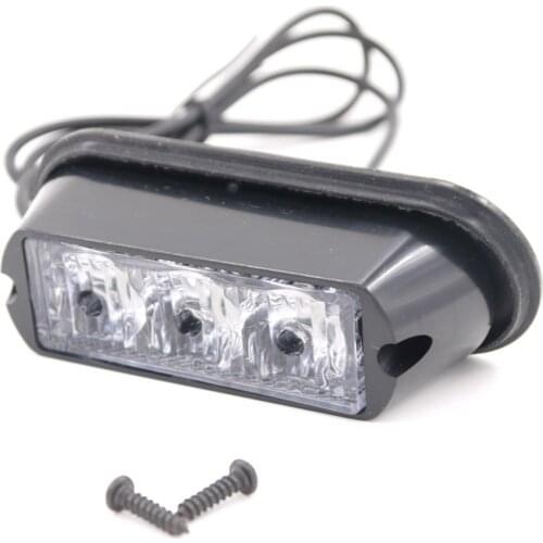 Eonstime High Quality High Power 12V/24V 3 LED 3W Waterproof Car Truck Emergency Strobe Flash Warning Light Amber Red Blue White