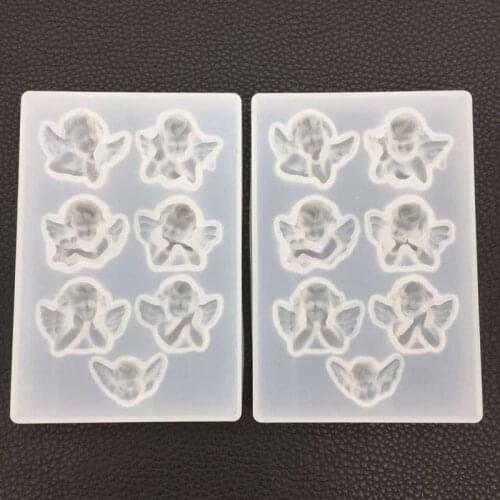 Little Angel Shape Silicone Mold For Resin DIY Clay UV Epoxy Resin Molds Pendant Jewelry Tools Mould