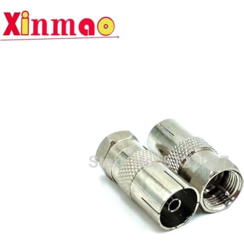 1 plug converter for set-top box cable TV adapter TV head female to British f head male RF adapter