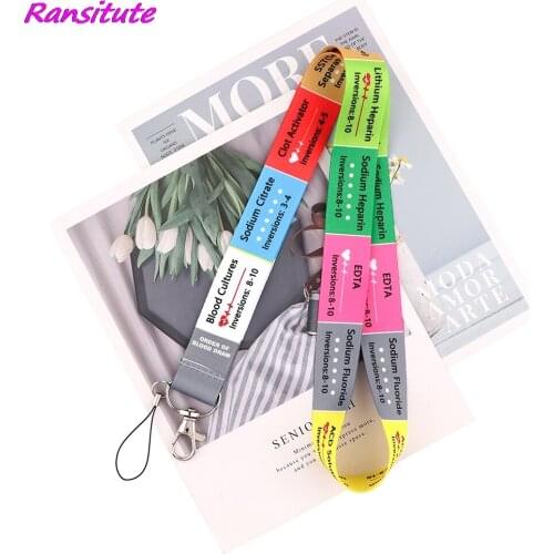 Ransitute R2188 Medical Theme Lanyards Phone Rope Key Lanyard Neck Straps Accessories Gift For Nursing Clinicals And RN Student
