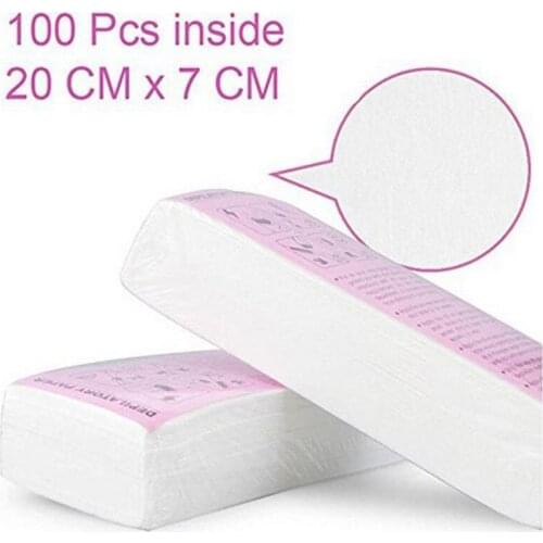 New Hot 100pcs Women Men Hair Removal Wax Paper Nonwoven High Quality Body Leg Arm Hair Removal Epilator Wax Strip Paper Roll