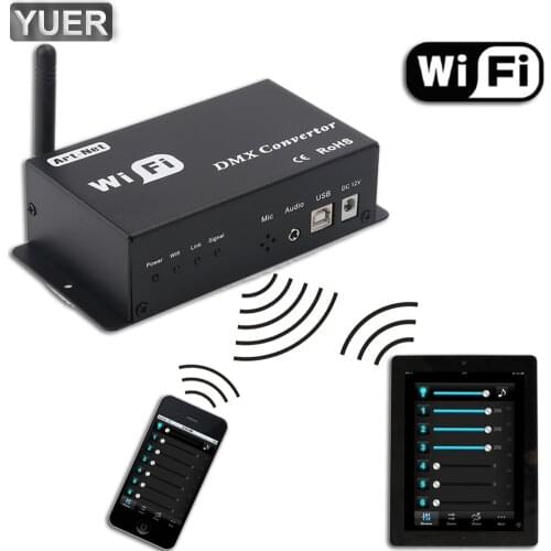 New WiFi DMX Controller Controlled by Android or IOS System Wifi Multi Point Controller WF310 DMX 512 Signal DJ Equipment