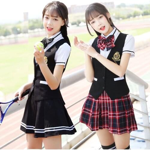 The new spring and summer institute wind suit uniforms school uniforms suit vest for men and women T6