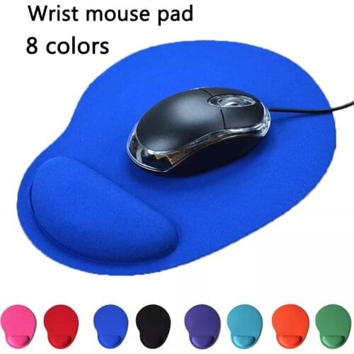 Solid Color Mouse Pad With Wrist Rest EVA Wristband Mouse Pad Computer Mice Mat For Game PC Laptop Valentines Day Gift