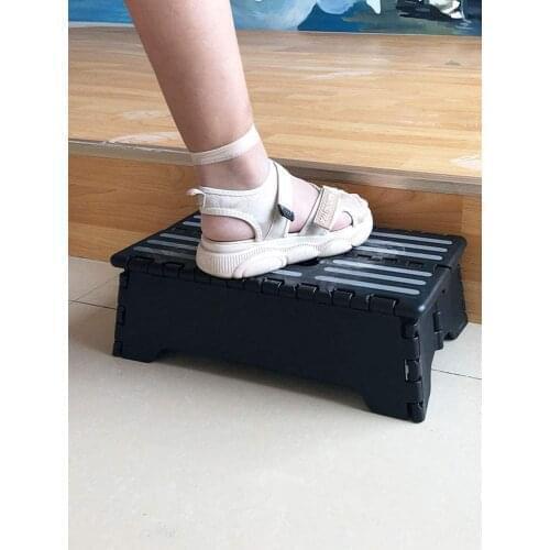 Portable Chair Half Step Ladder Small Ladder For Elderly Pregnant Disability Gadgets Anti-Slip Plastic Fold Chair