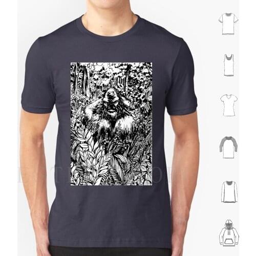 Northwest Squatching T Shirt DIY Big Size 100% Cotton Sasquatch Bigfoot Squatch Forest Woods Camo Pnw Pdx Pacific Northwest