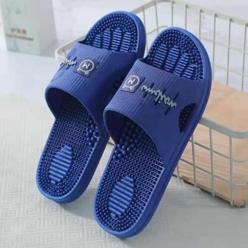 Lovers Travel Breathable Massage Beach Flip Flops Women Home Bathroom Non-slip Rubber Slides Garden Walking Soft PVC Slippers