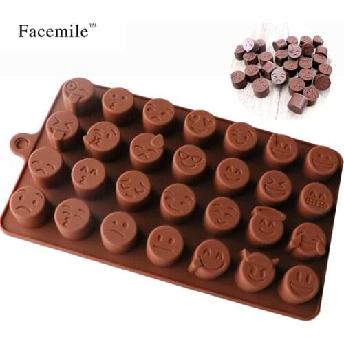 Gift Smiling Face Expressions Cake Decorating Silicone Fondant Chocolate Mold Pastry Cooking Tools Kitchen Baking Mold 52086