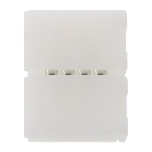 Solderless Clip-on Coupler Connector 4 Pin 10mm For 5050 RGB LED Strip Light