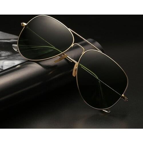 Vazrobe Glass Sunglasses Men Women Aviation Glasses Mirrored Anti Scratch Reflective Classic Pilot Design Unisex UV400