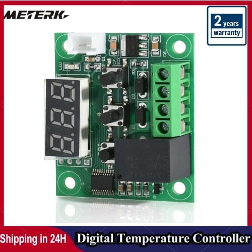 LED Digital Temperature Controller Board Micro Thermostat Electronic Temp Control 12V DC Sensor Module Switch One-channel Relay
