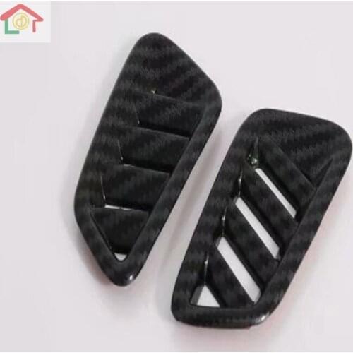 Interior Side Air Condition Outlet Vent Frame Panel Cover Trims Carbon Fibre For Nissan Sylphy 2020 Car-Styling Accessories