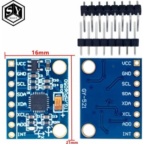 1PCS Great IT GY521 GY 521 GY-521 MPU-6050 MPU6050 Module 3 Axis analog gyro sensors+ 3 Axis Accelerometer Module