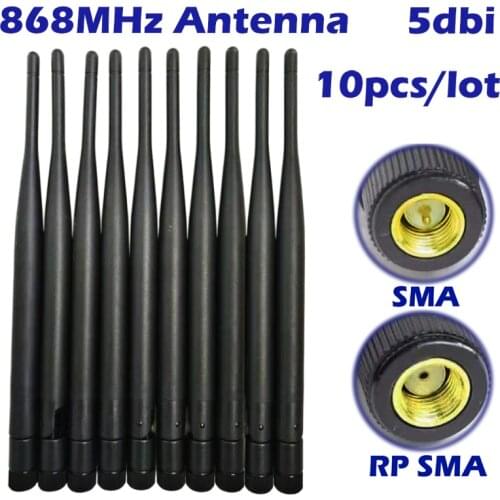 10pack 868MHz antenna lorawan 5dbi rubber antennas OMNI aerial For RF Module smart control home lora application AMR GPRS System