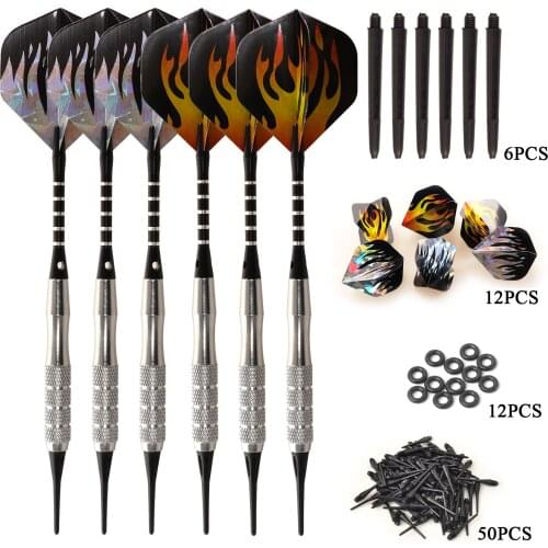 16g soft dart tip high quality plastic tip 6 professional darts electronic dart accessories