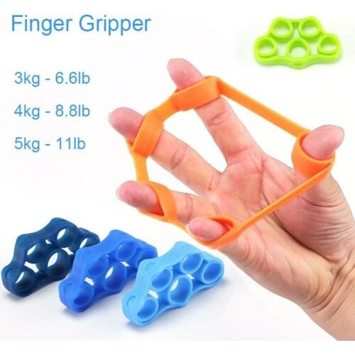 200pcs Silicone Finger Expander Exercise Hand Grip Wrist Strength Trainer Finger Exerciser Finger Strengthener