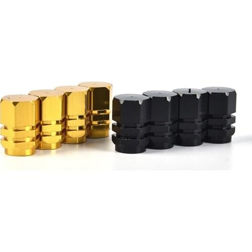 4pcs Car Tire Valve Stem caps Bolt-in Aluminum Theftproof valve caps Car Wheel Tires Valves Tyre Stem Air Caps