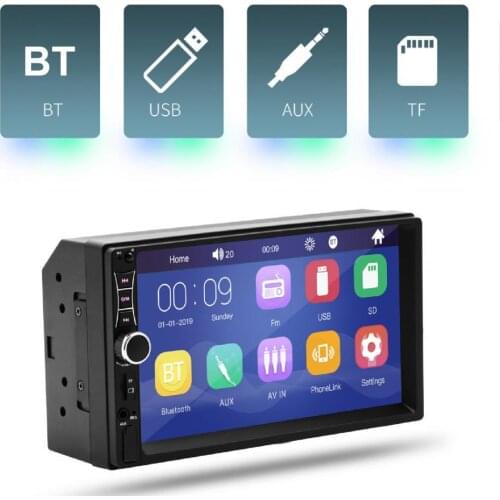 50% A7 7inch HD Bluetooth-compatible Auto MP5 Player MP4 Audio Video Phone Mirror Link Multi-media Display for Vehicles
