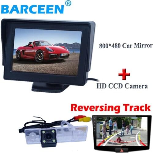 4.3" car monitor with Dynamic track line 170 angle car rearview camera for Chevrolet Epica/Lova/ Aveo/Captiva