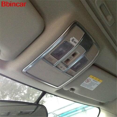 Bbincar ABS Chrome Front+Rear Reading Light Lamp Cover Roof Interior 2pcs For Mazda 3 M3 Axela 2014 2015 CX-5 CX5 2012-2015