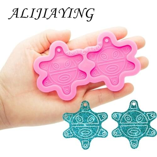 Shiny Silicone Resin INDIAN SUN Earrings Molds , Epoxy Silicone mold, Clay Molds wholesale DY0787
