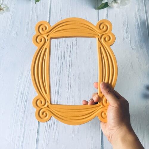 Handmade Wood Monica Door Frame Yellow Photo Frames Purple Home Decoration Listing New House Gift