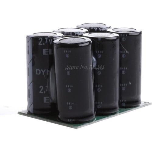 Farad Capacitors 2.7V 120F 6Pcs Super Capacitor With Protection Board New Dropship