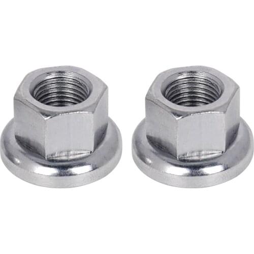 9MM Hub Nut Rear Axle Nut Flange Front Wheel 10MM Rear Wheel Screw Anti-skid Front Axle for Firm Mount Locknut Bicycle Accessori