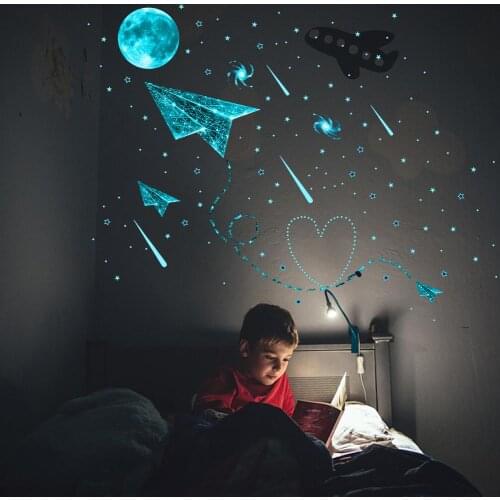 Светящиеся наклейки на стену HobbyLane China At AliExpress