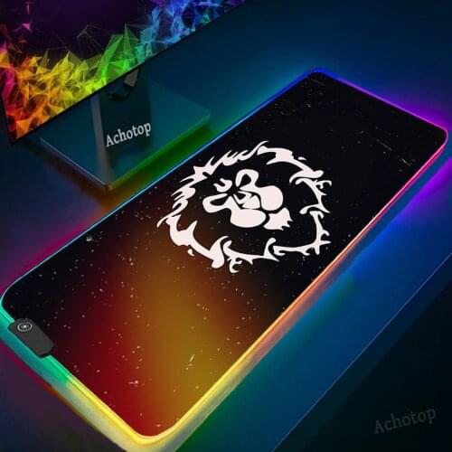 World Of Warcraft 900x400 Mousepad Laptop Gamer Mousepad RGB Gaming Mouse Pad Large Locking Edge Keyboard PC Gamer Deak Pad Mats