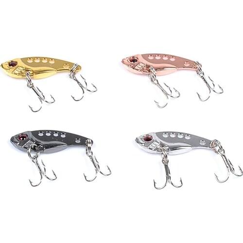 Metal VIB Lures 11g Vivid Vibrations Spoon Lure Fishing Bait Bass Artificial Hard Bait Cicada Lure VIB Bait 3D Eye