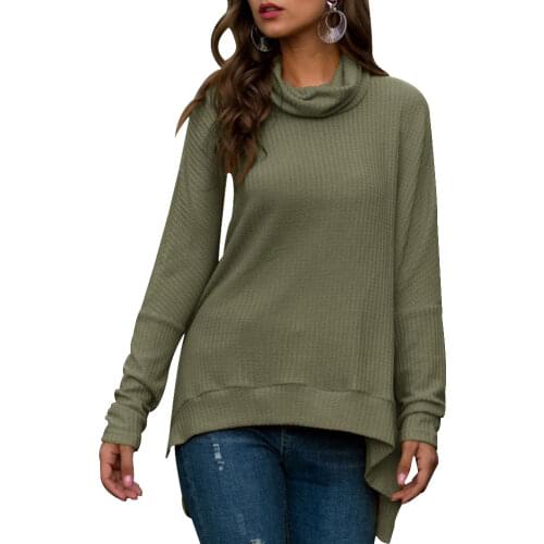 Fashion Women Autumn Sweater Tops Ropa Mujer Ladies New Turtleneck Long Sleeve Pullover Loose Casual Knit Sweater Tops