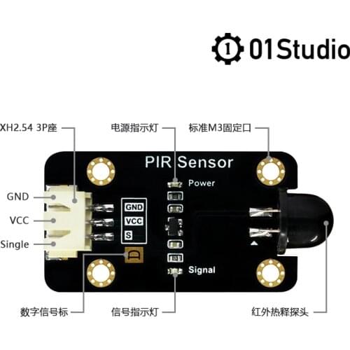 Human Infrared Sensor Module-pyboard/MicroPython Programming Learning Development Board Supporting Module