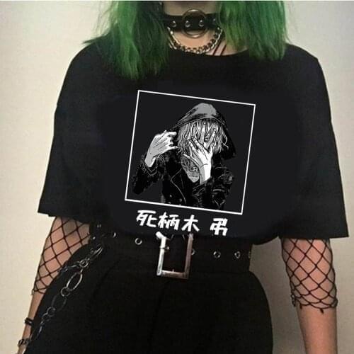 Men T-shirts My Hero Academia Shigaraki Tomura Anime Graphic Print Summer Tshirts Streetwear Harajuku T-Shirt
