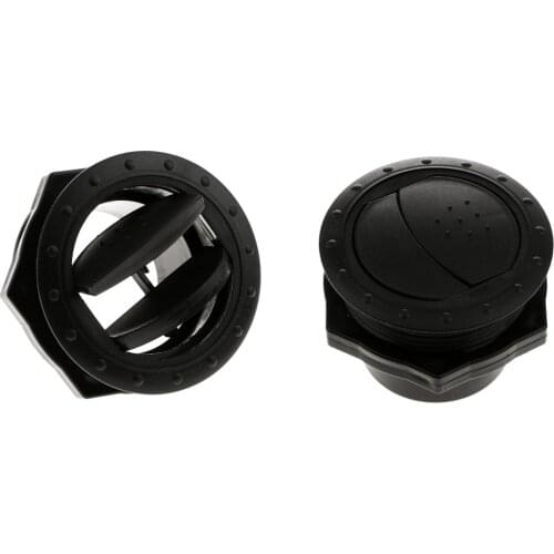 Set of 2 Universal RV Yacht Side Roof A/C Air Vent Exhaust Outlet, Install Hole: 60mm, Easy Installtion, Black